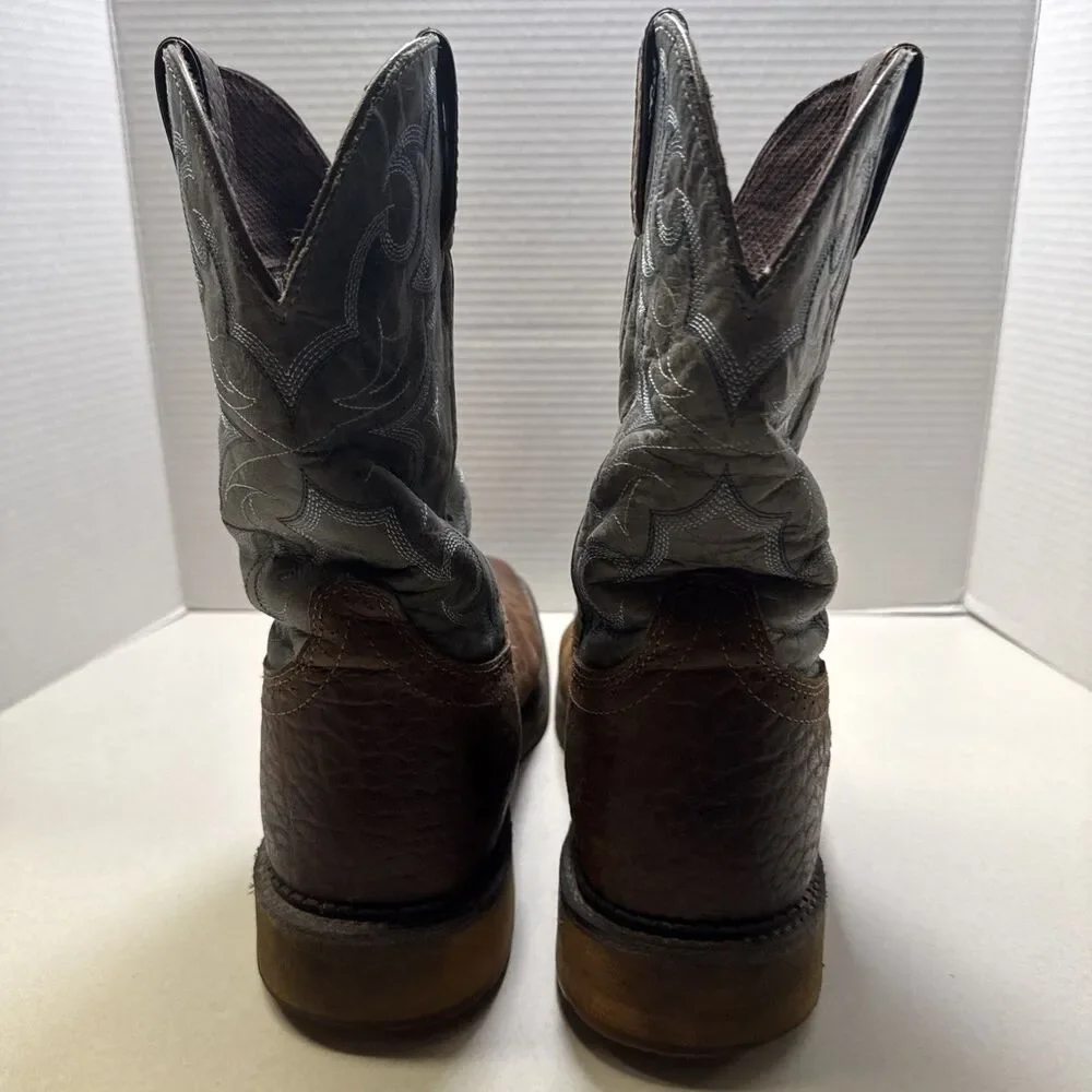Justin Amarillo WP Work Boots Slate Brown Leather WK4312 Size 10EE